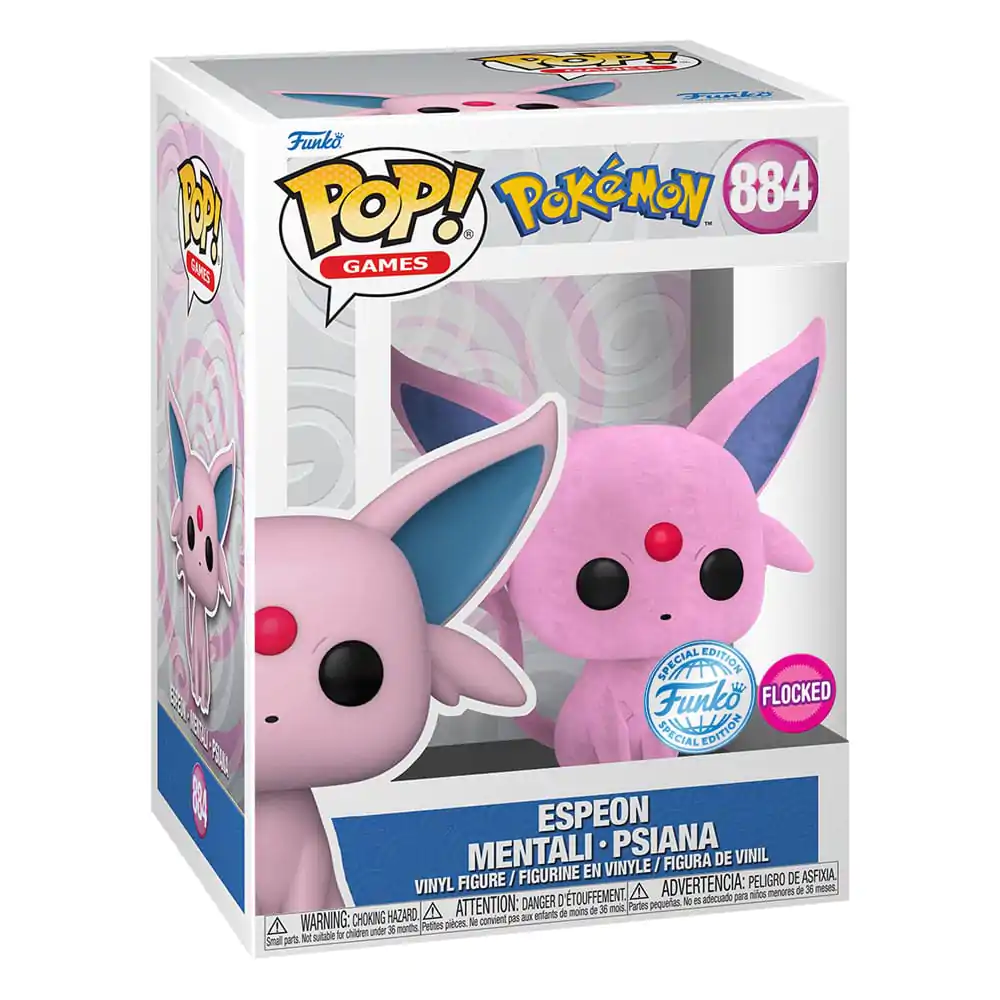 Pokemon Funko POP! Games Figurină Vinyl Flocked Espeon 9 cm poza produsului