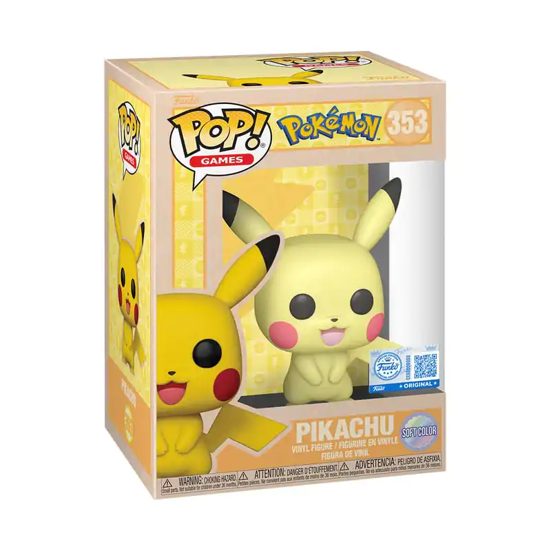 Pokemon Funko POP! Games Figurina din vinil Pikachu (SftClr) 9 cm poza produsului