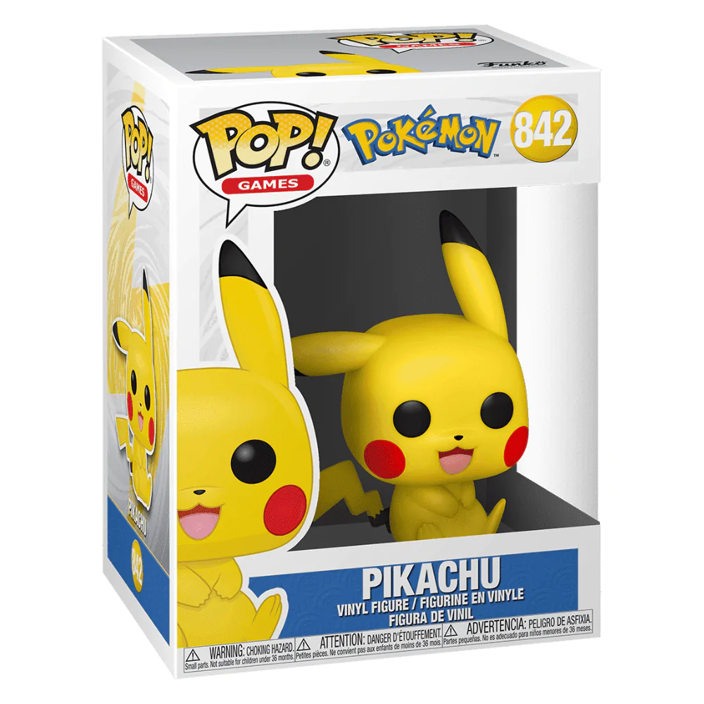 Pokémon Funko POP! Games Figurina de vinil Pikachu Șezând 9 cm poza produsului