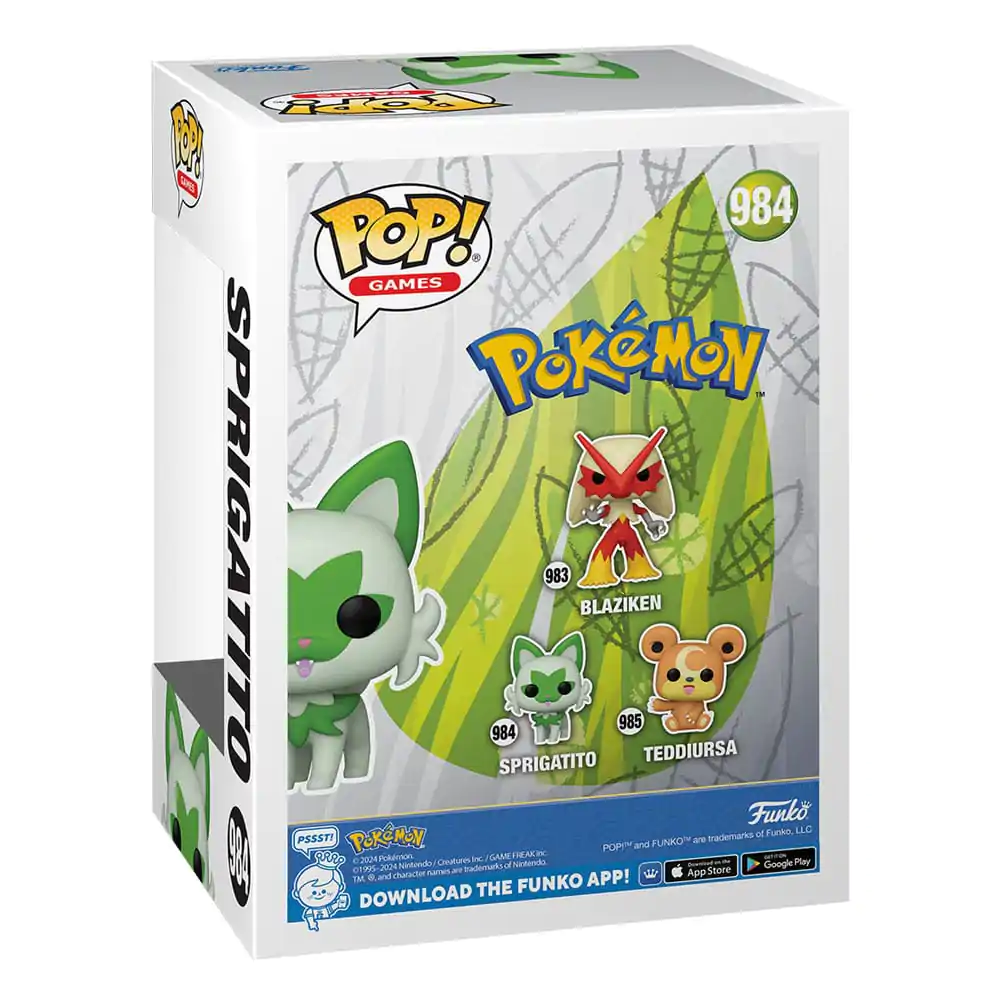 Pokemon Funko POP! Games Figurina de vinil Sprigatito(EMEA) 9 cm poza produsului