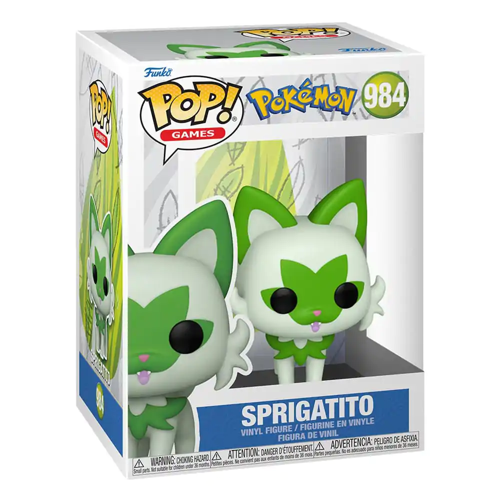 Pokemon Funko POP! Games Figurina de vinil Sprigatito(EMEA) 9 cm poza produsului