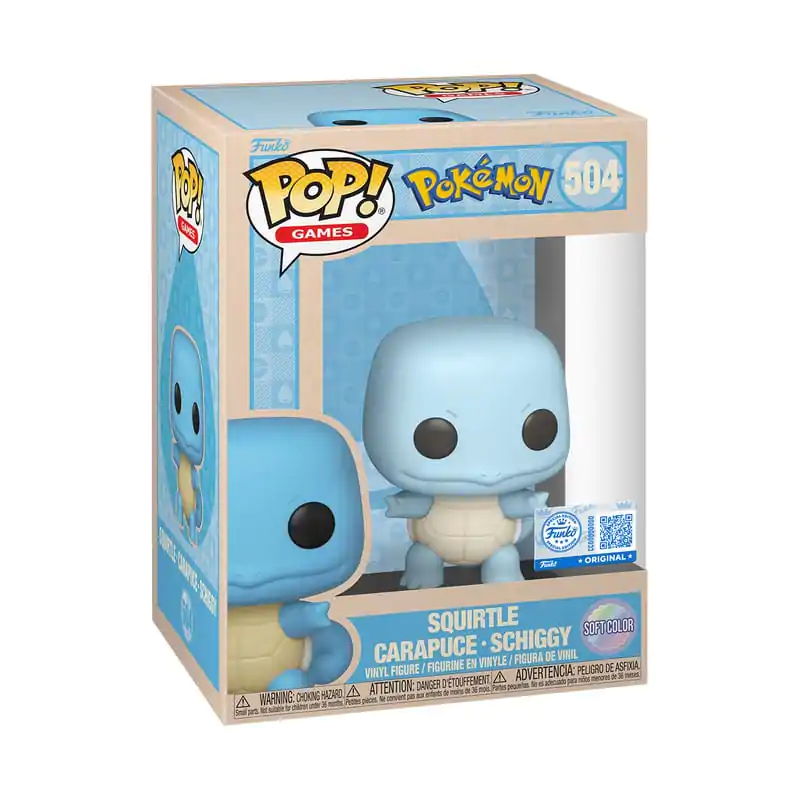 Pokemon Funko POP! Games Vinyl Figura de vinil Squirtle (SftClr) 9 cm poza produsului