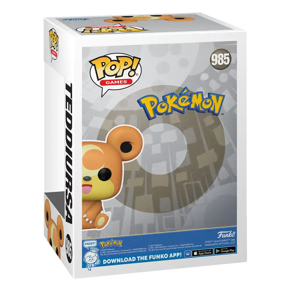 Pokemon Funko POP! Games Figurina de vinil Teddiursa(EMEA) 9 cm poza produsului