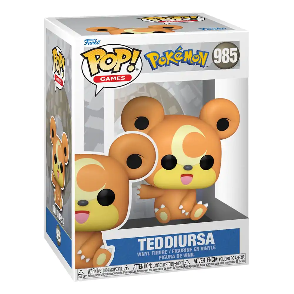 Pokemon Funko POP! Games Figurina de vinil Teddiursa(EMEA) 9 cm poza produsului