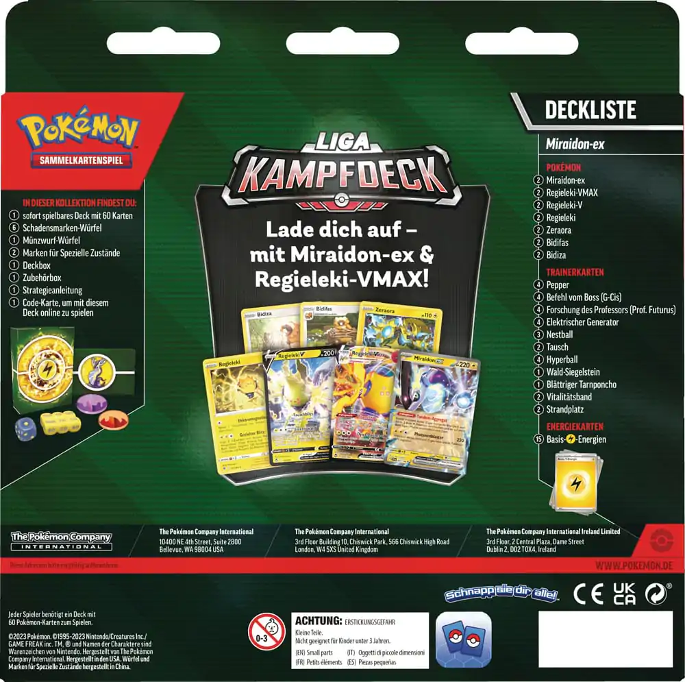 Pokémon KP04 Karmesin&Purpur Miraidon EX Build & Battle Stadium *Versiunea Germană* poza produsului