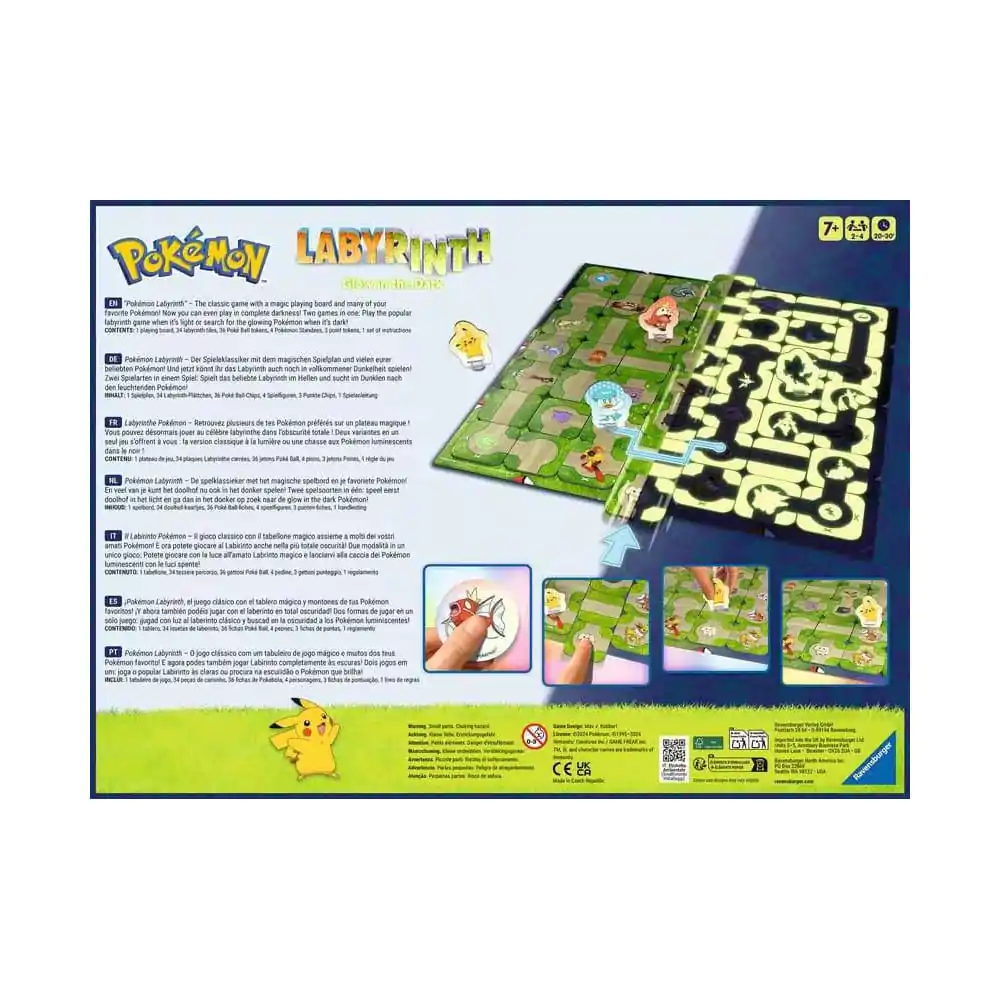 Pokémon Joc de societate Labirint Glow in the Dark poza produsului