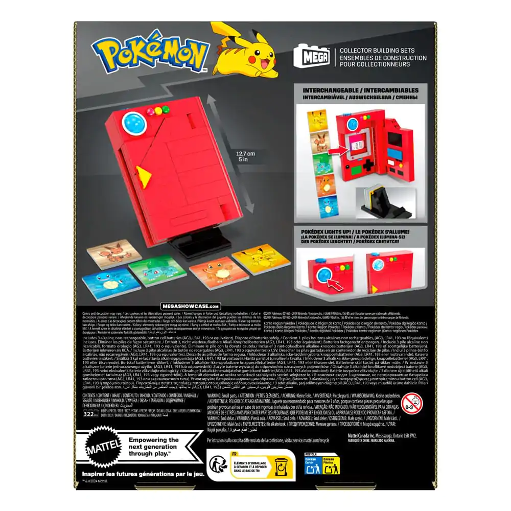 Set de construcție MEGA Pokémon Regiunea Kanto Pokédex poza produsului