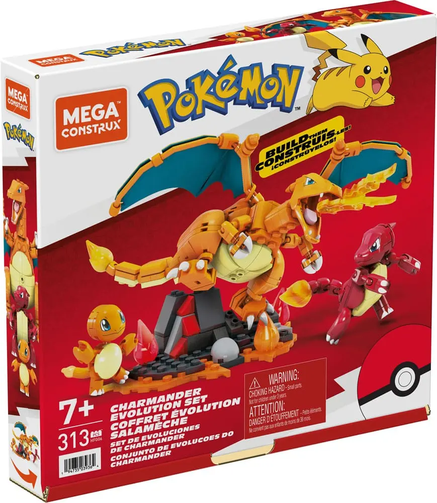 Pokémon Mega Construx Set de construcție Set Evoluție Charmander poza produsului