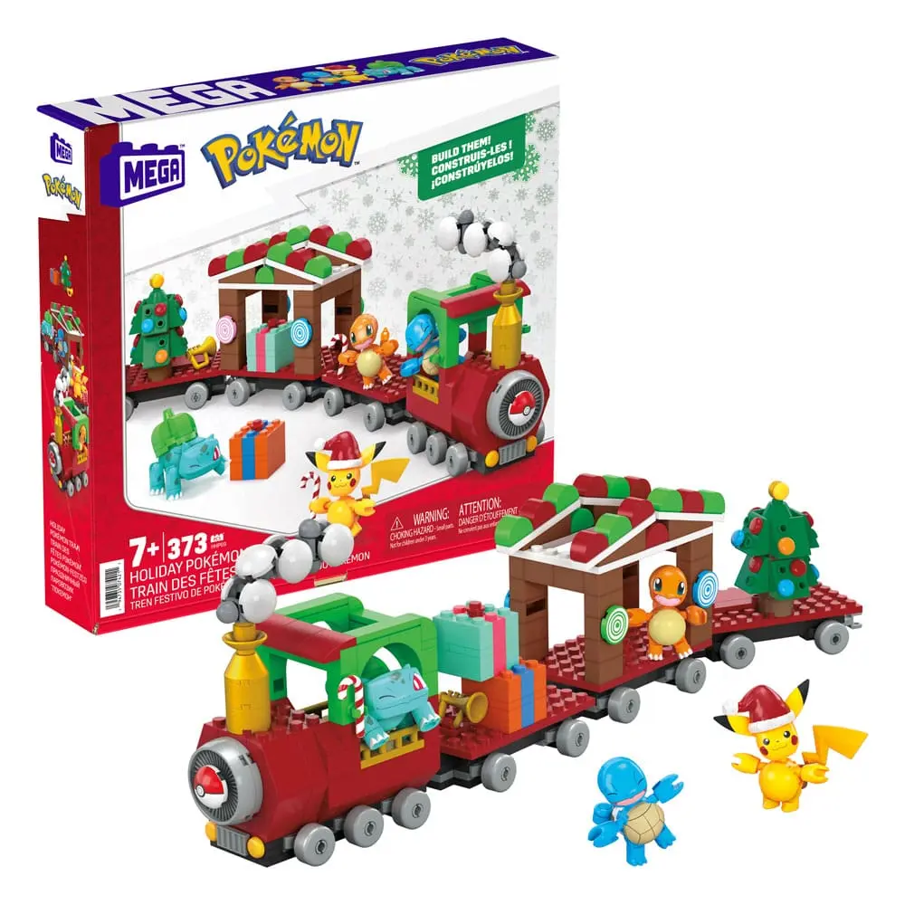 Pokémon Mega Construx Set de construcție Tren Pokémon de sărbători poza produsului