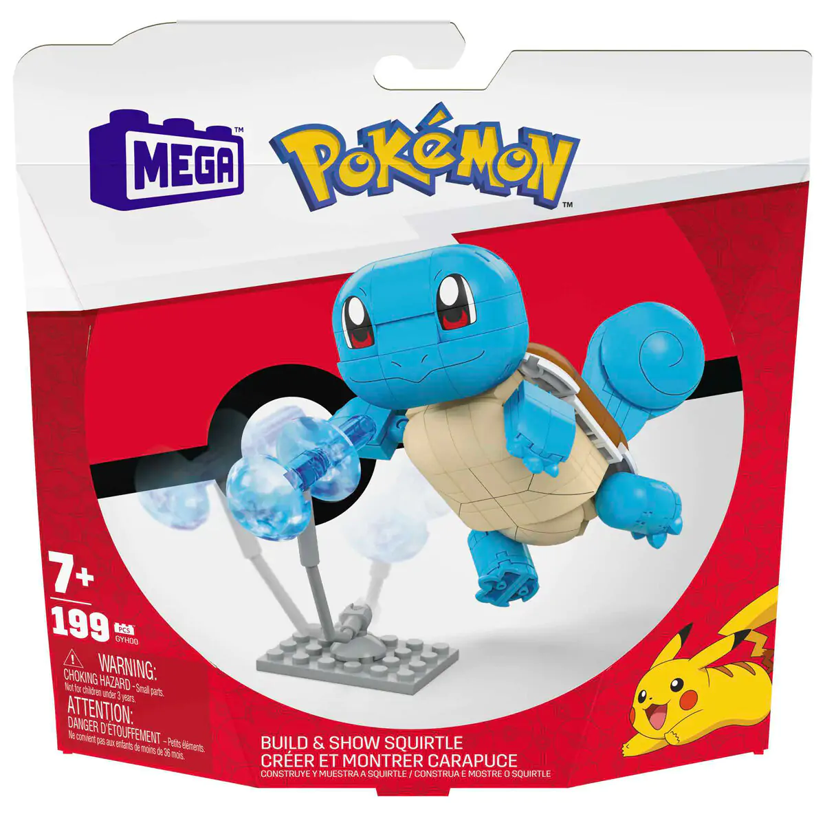 Pokémon Mega Construx Wonder Builders Set de construcție Squirtle 10 cm poza produsului