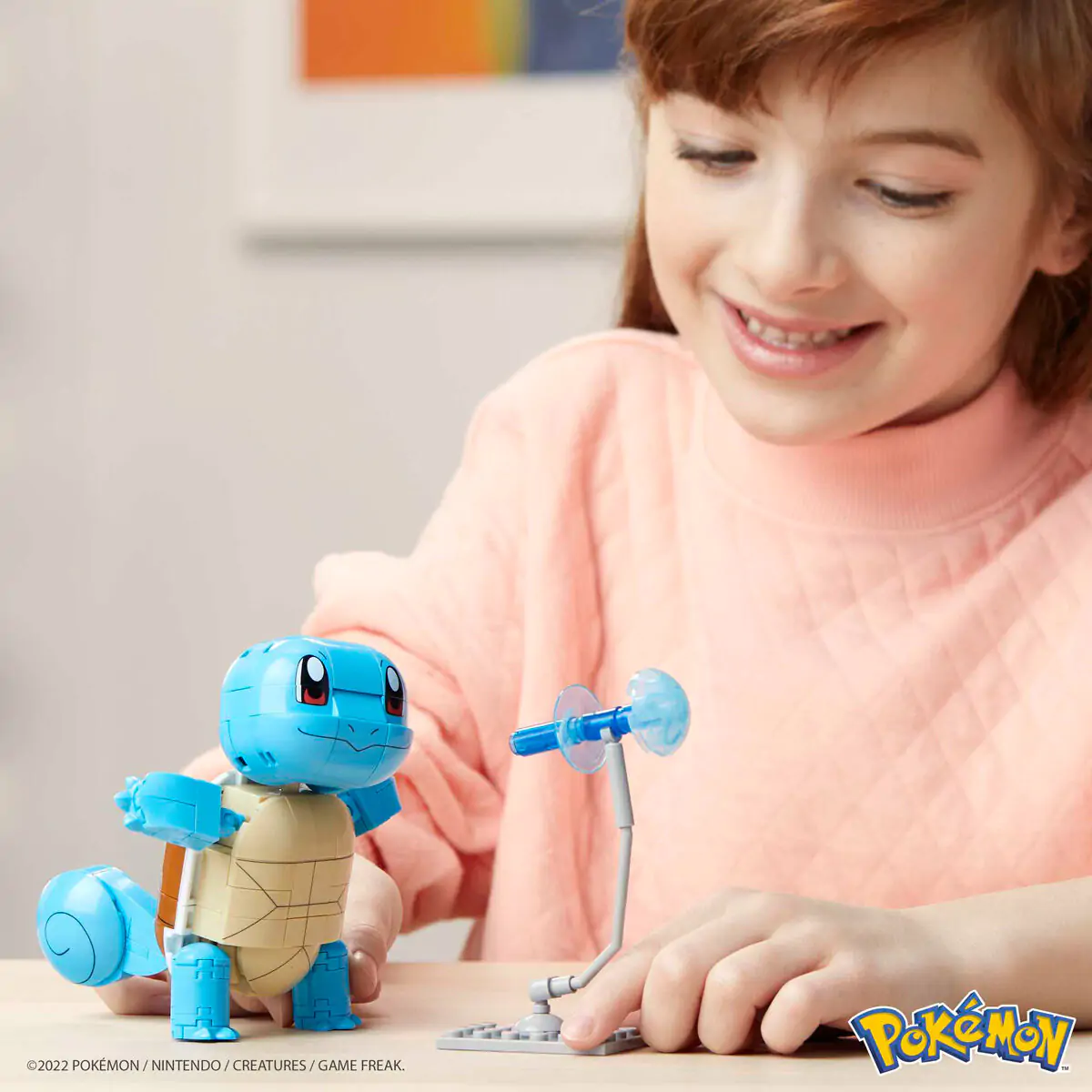 Pokémon Mega Construx Wonder Builders Set de construcție Squirtle 10 cm poza produsului