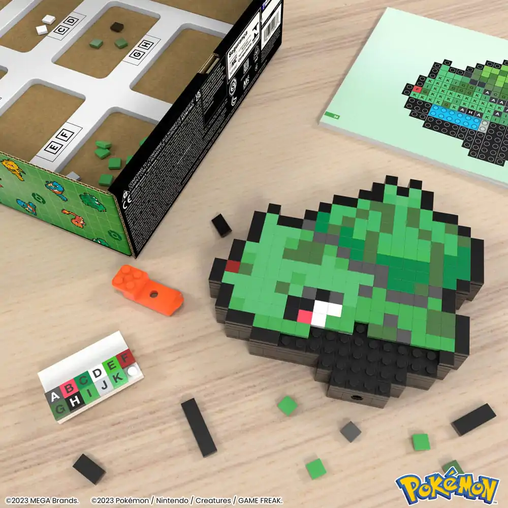 Set de construcție MEGA Pokémon Bulbasaur Artă pixelată poza produsului