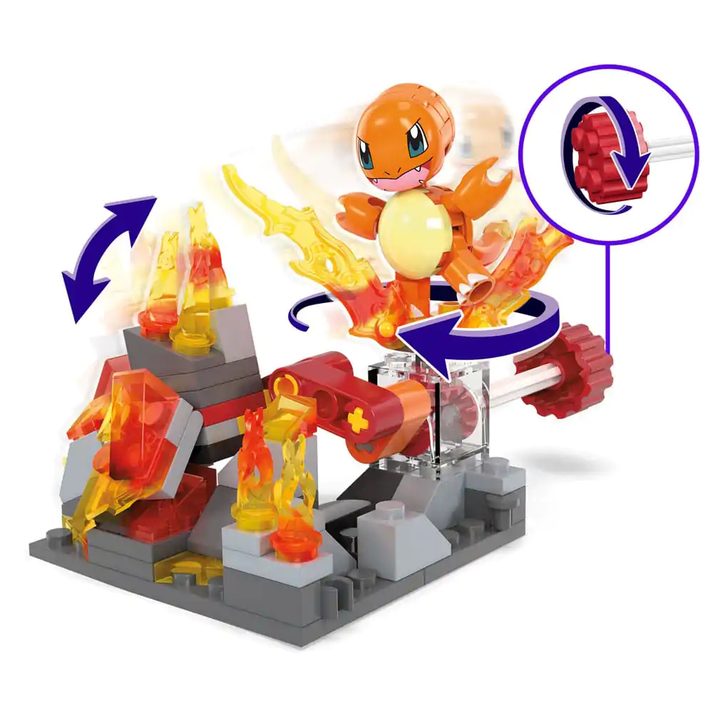 Pokémon MEGA Set de construcție Rotire tip Foc a lui Charmander poza produsului