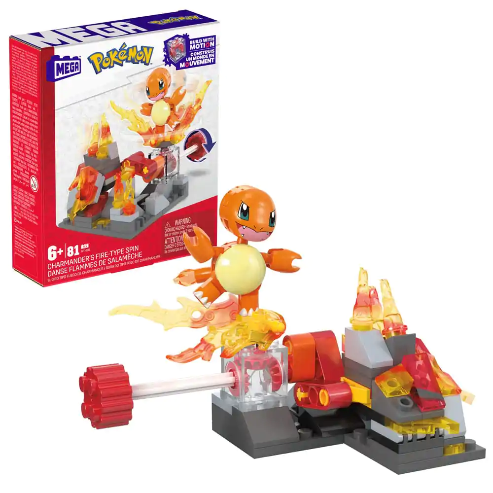 Pokémon MEGA Set de construcție Rotire tip Foc a lui Charmander poza produsului