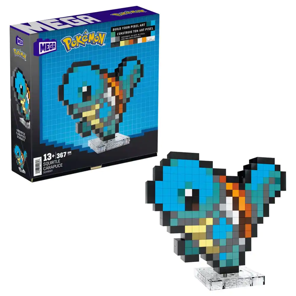 Set de construcție MEGA Pokémon Squirtle Pixel Art poza produsului