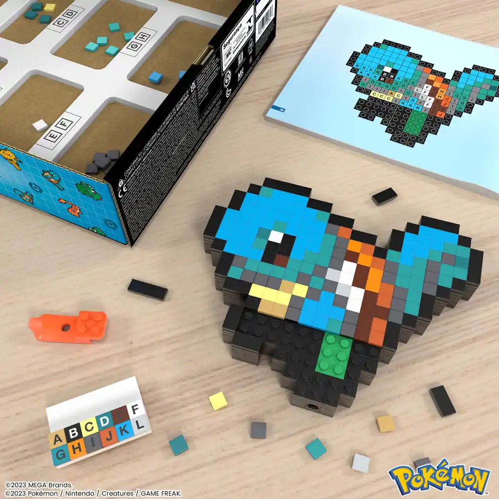 Set de construcție MEGA Pokémon Squirtle Pixel Art poza produsului