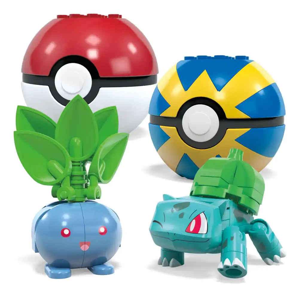 Set de construcție MEGA Pokémon Kit jucărie de construit echipă antrenor tip Iarbă poza produsului