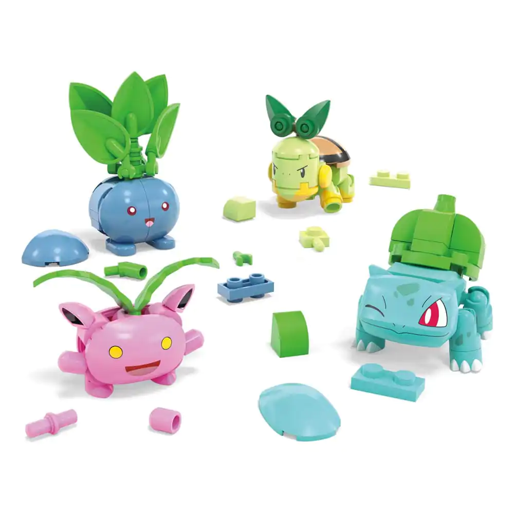 Set de construcție MEGA Pokémon Kit jucărie de construit echipă antrenor tip Iarbă poza produsului