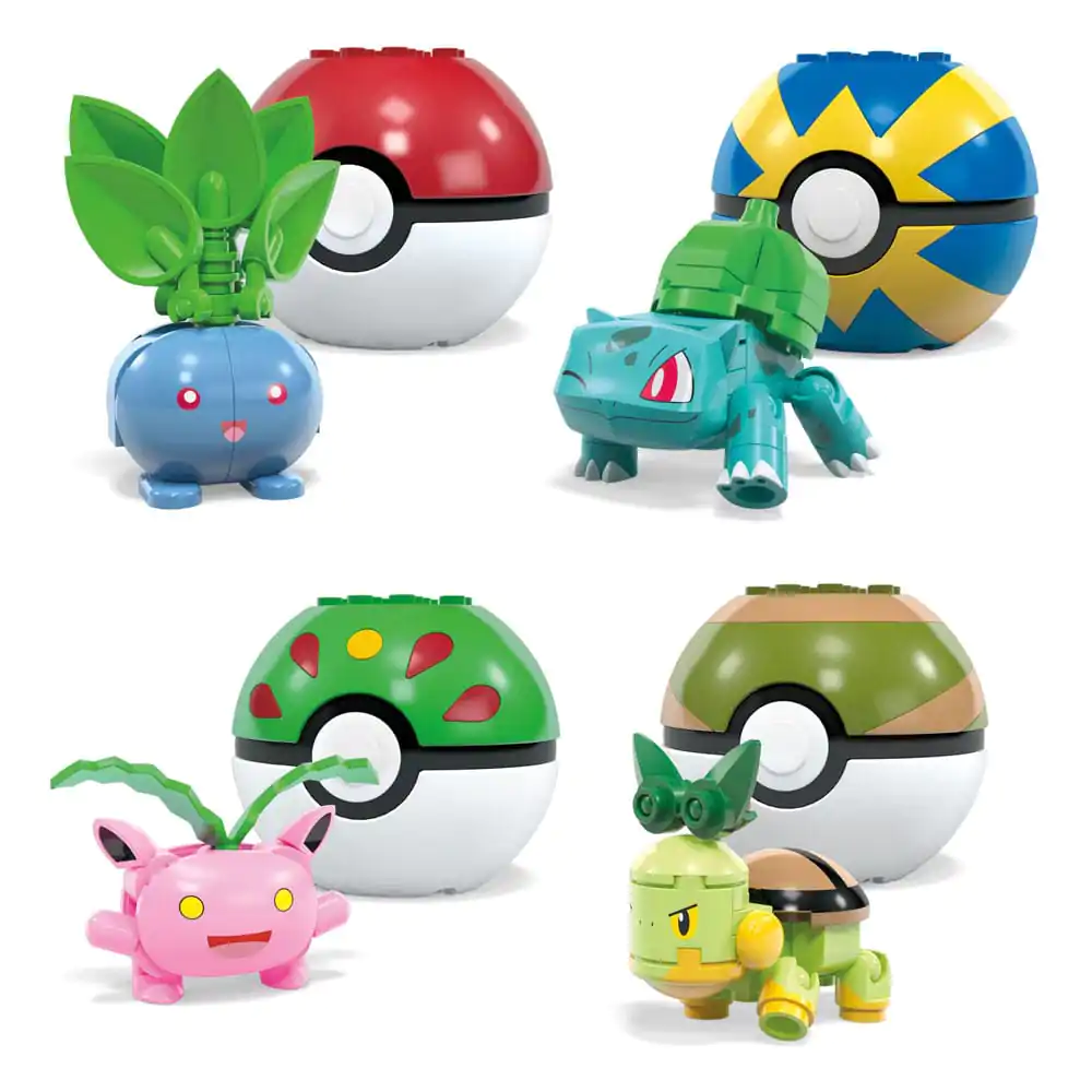 Set de construcție MEGA Pokémon Kit jucărie de construit echipă antrenor tip Iarbă poza produsului