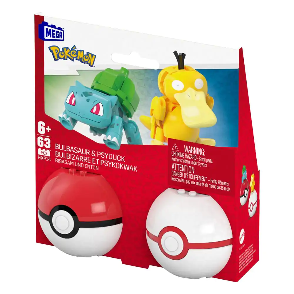 Pokémon MEGA Set de construcție Colecția Poké Ball: Bulbasaur & Psyduck poza produsului