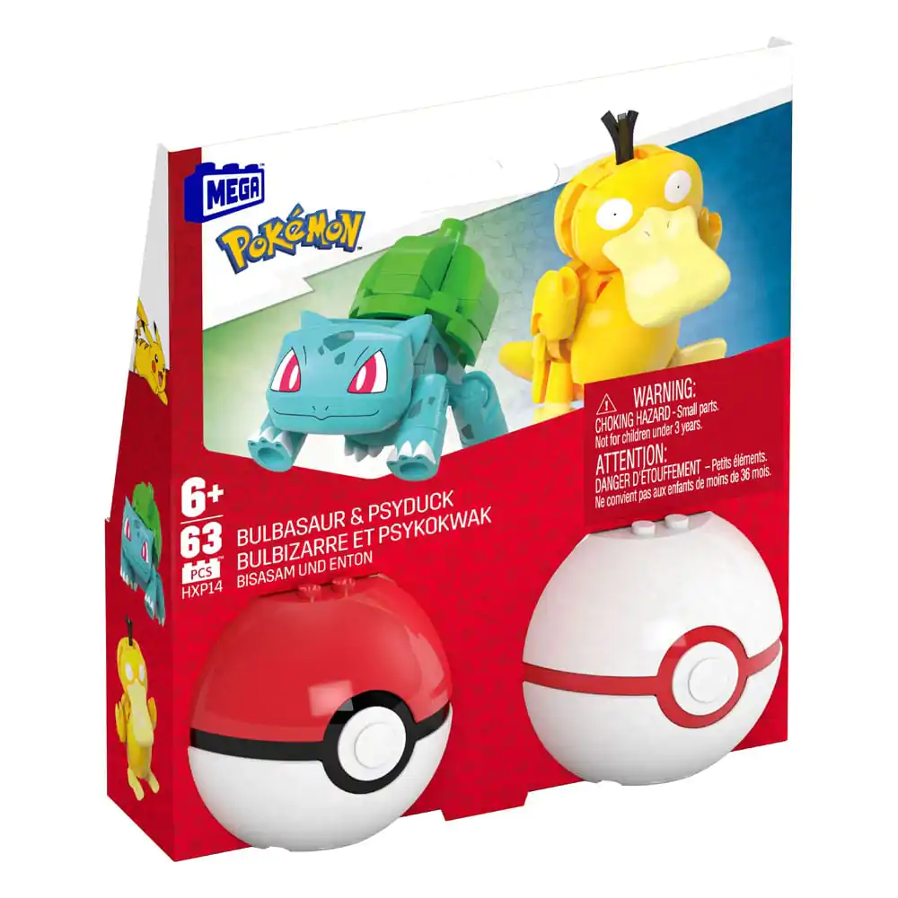 Pokémon MEGA Set de construcție Colecția Poké Ball: Bulbasaur & Psyduck poza produsului