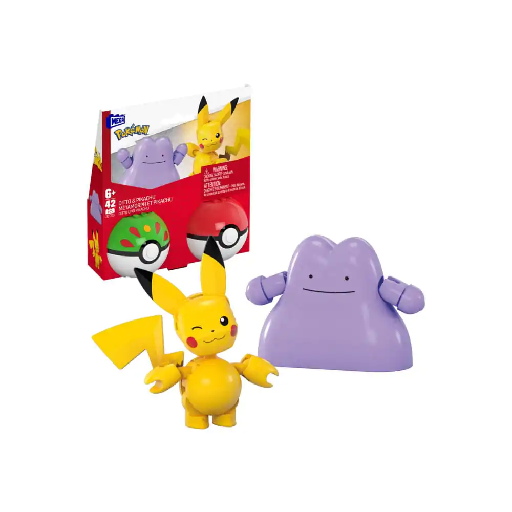 Set de construcție MEGA Pokémon Colecția Poké Ball: Pikachu & Ditto poza produsului