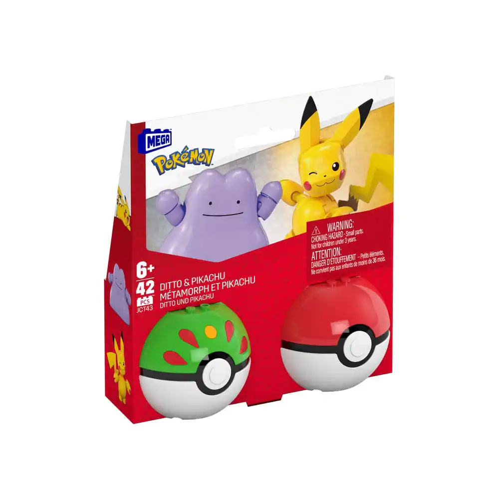 Set de construcție MEGA Pokémon Colecția Poké Ball: Pikachu & Ditto poza produsului