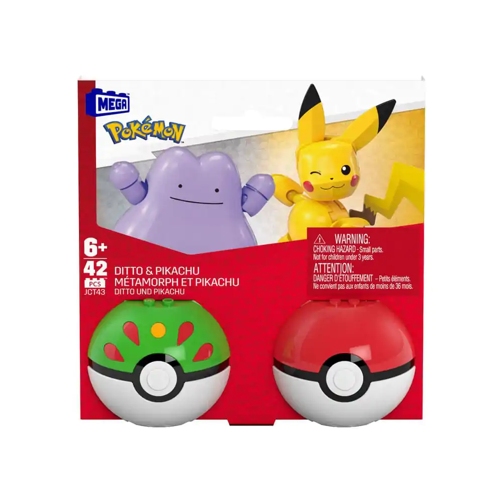 Set de construcție MEGA Pokémon Colecția Poké Ball: Pikachu & Ditto poza produsului