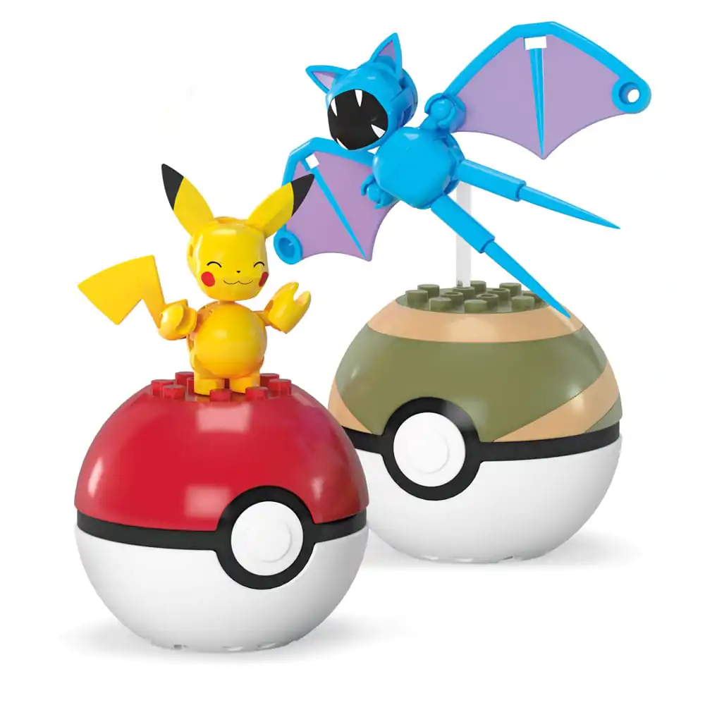 Set de construcție MEGA Pokémon Colecție Poké Ball: Pikachu & Zubat poza produsului