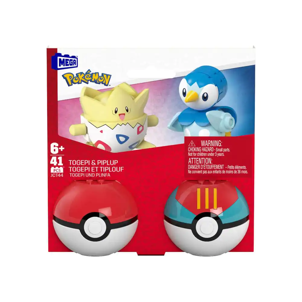 Set de construcție MEGA Pokémon Colecția Poké Ball: Piplup & Togepi poza produsului