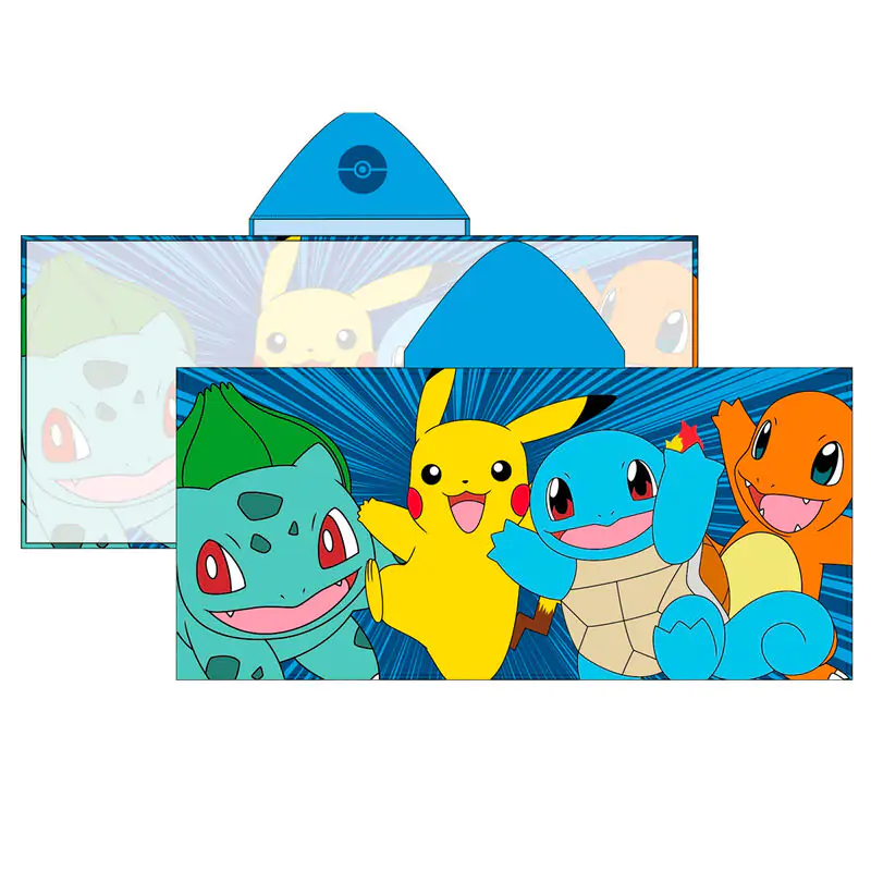 Prosop tip poncho din microfibre Pokemon poza produsului