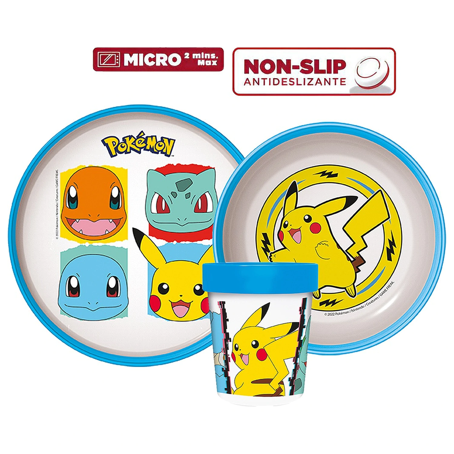 Pokémon Original Team Set de tacâmuri antiderapant, Set Micro Plastic poza produsului