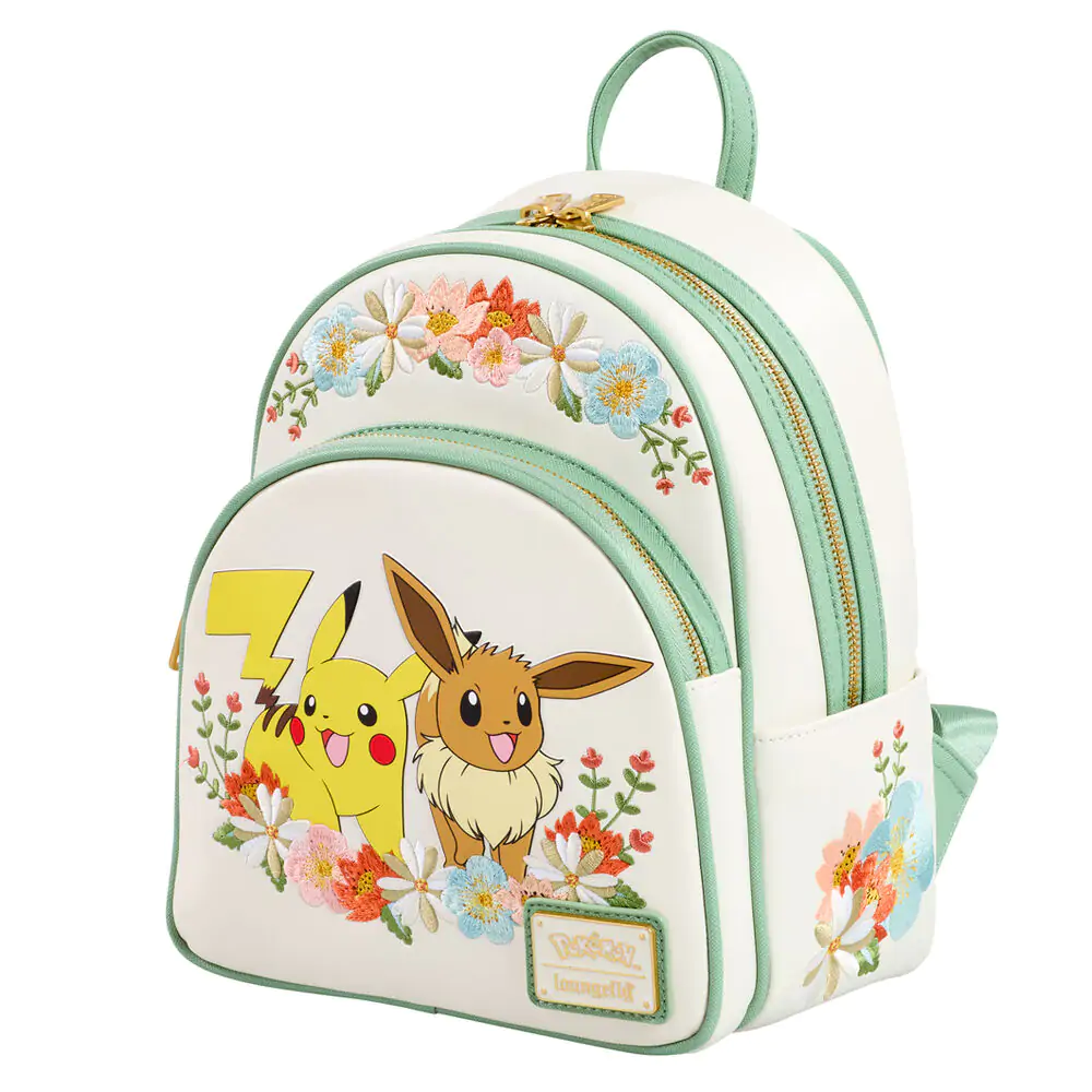 Rucsac Pokemon Pikachu & Eevee Floral poza produsului