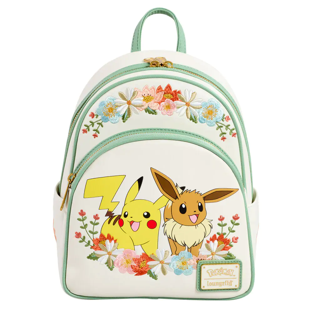Rucsac Pokemon Pikachu & Eevee Floral poza produsului