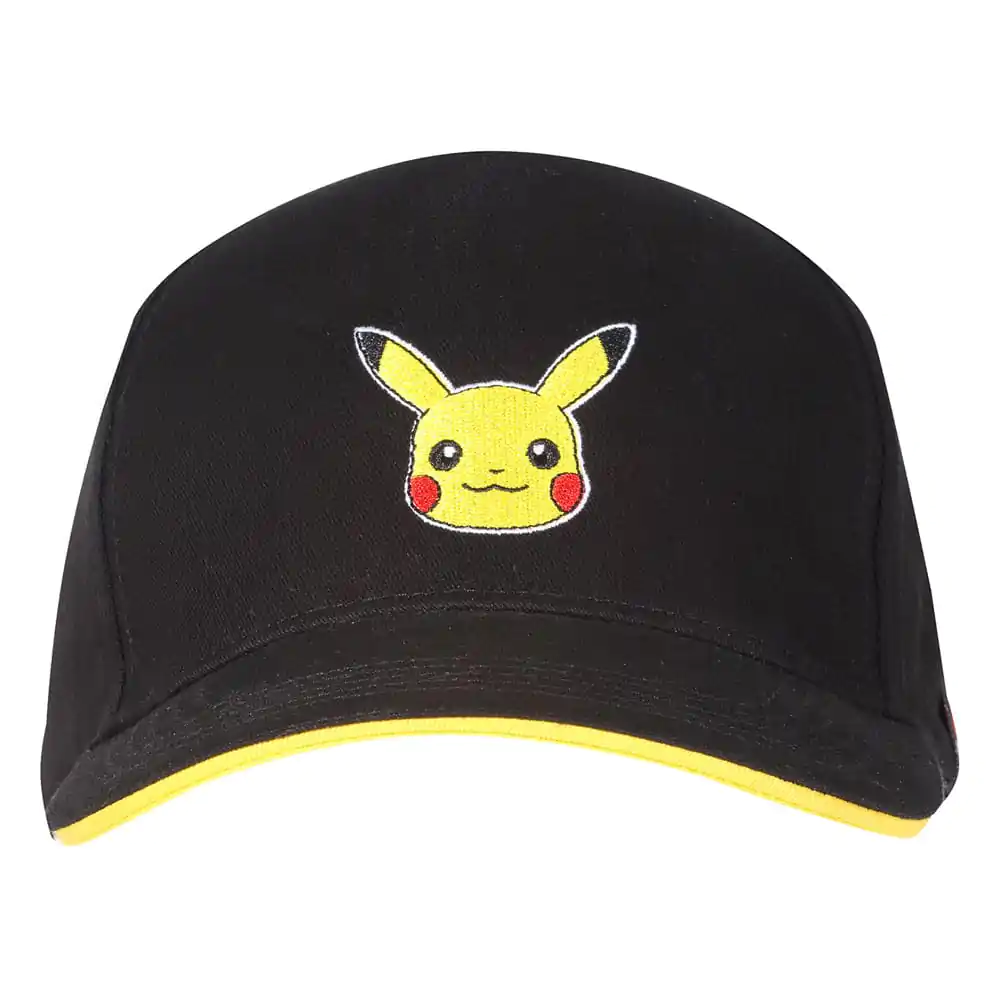 Șapcă cu cozoroc curbat Pokemon, cu insignă Pikachu poza produsului