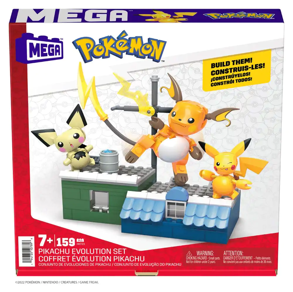 Set Construcție MEGA Pokémon Set Evoluție Pikachu poza produsului