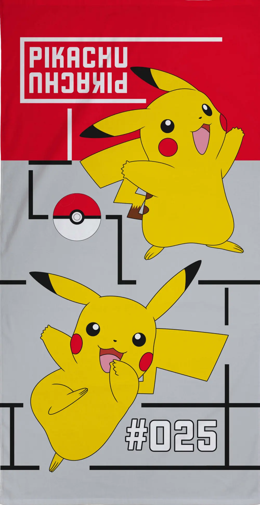 Pokemon Pikachu prosop de plajă din bumbac poza produsului