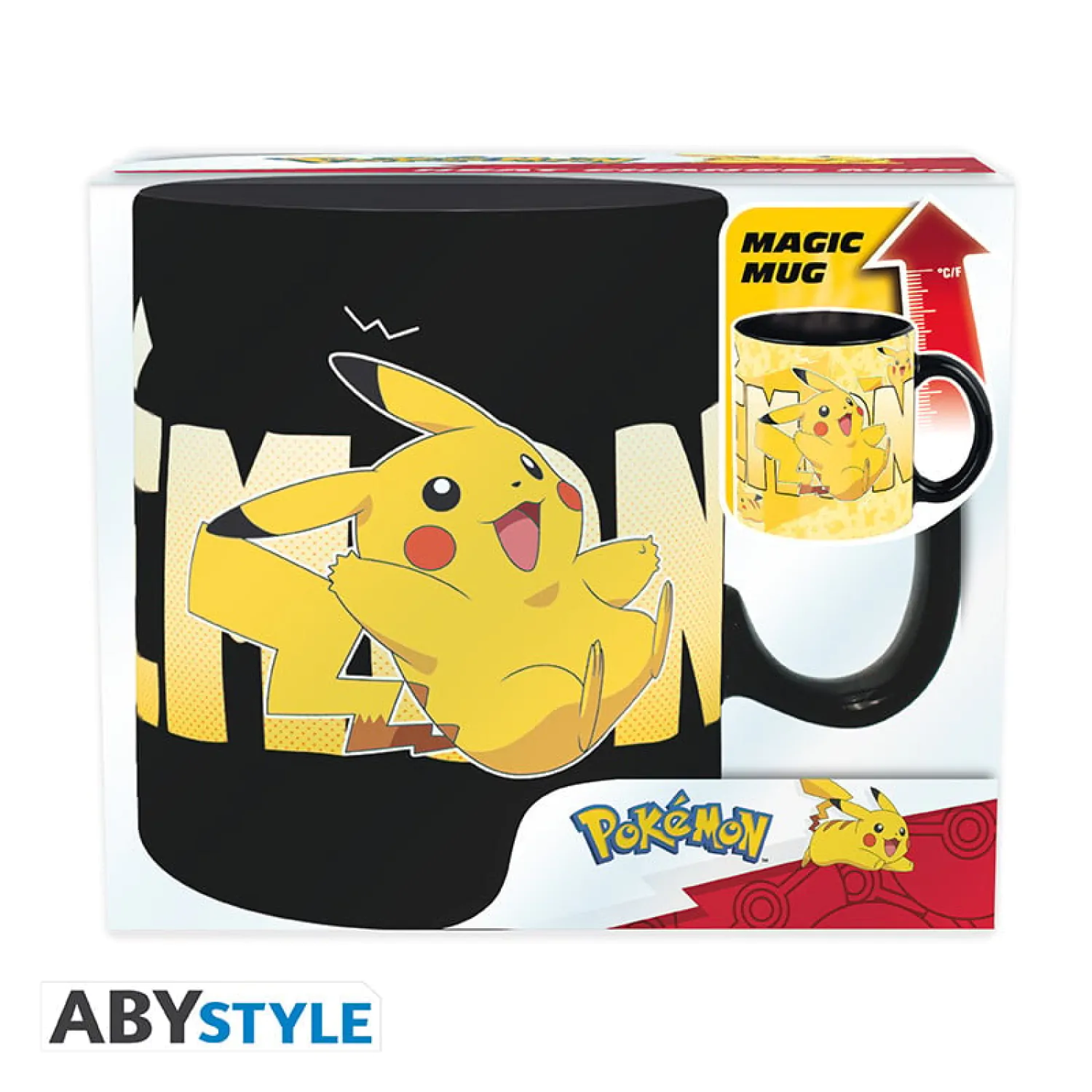 Pokemon Pikachu Cana care isi schimba culoarea la caldura poza produsului