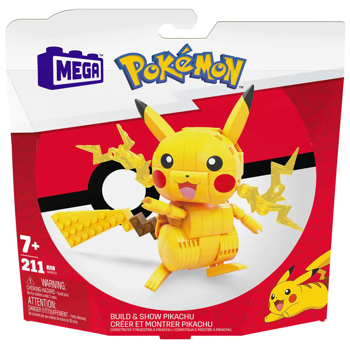 Set de construcție Pokémon Mega Construx Wonder Builders Pikachu 10 cm poza produsului