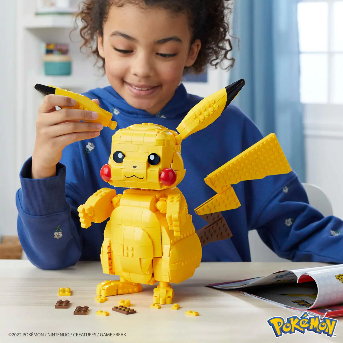 Pokémon Mega Construx Wonder Builders Set de construcție Jumbo Pikachu 33 cm poza produsului