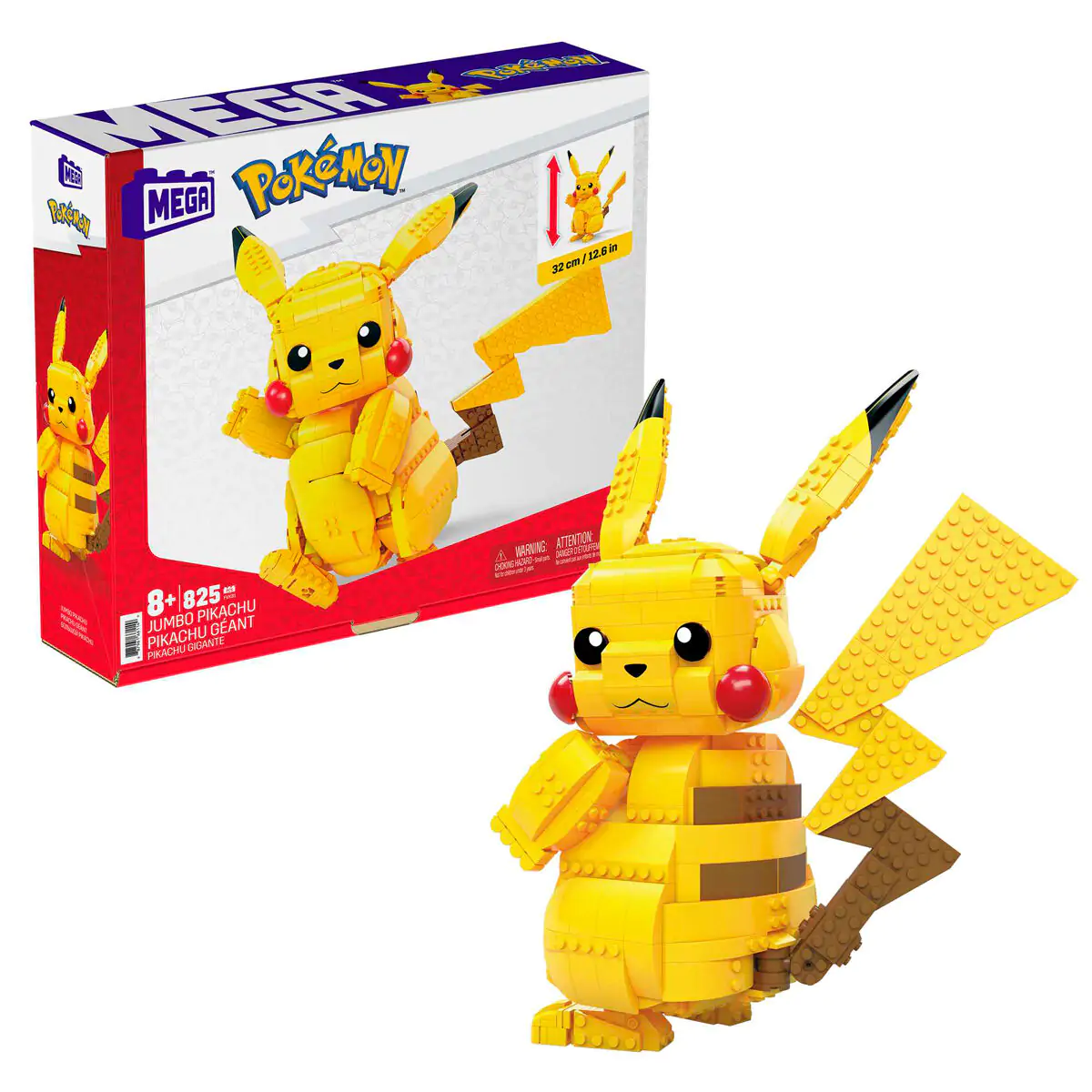 Pokémon Mega Construx Wonder Builders Set de construcție Jumbo Pikachu 33 cm poza produsului