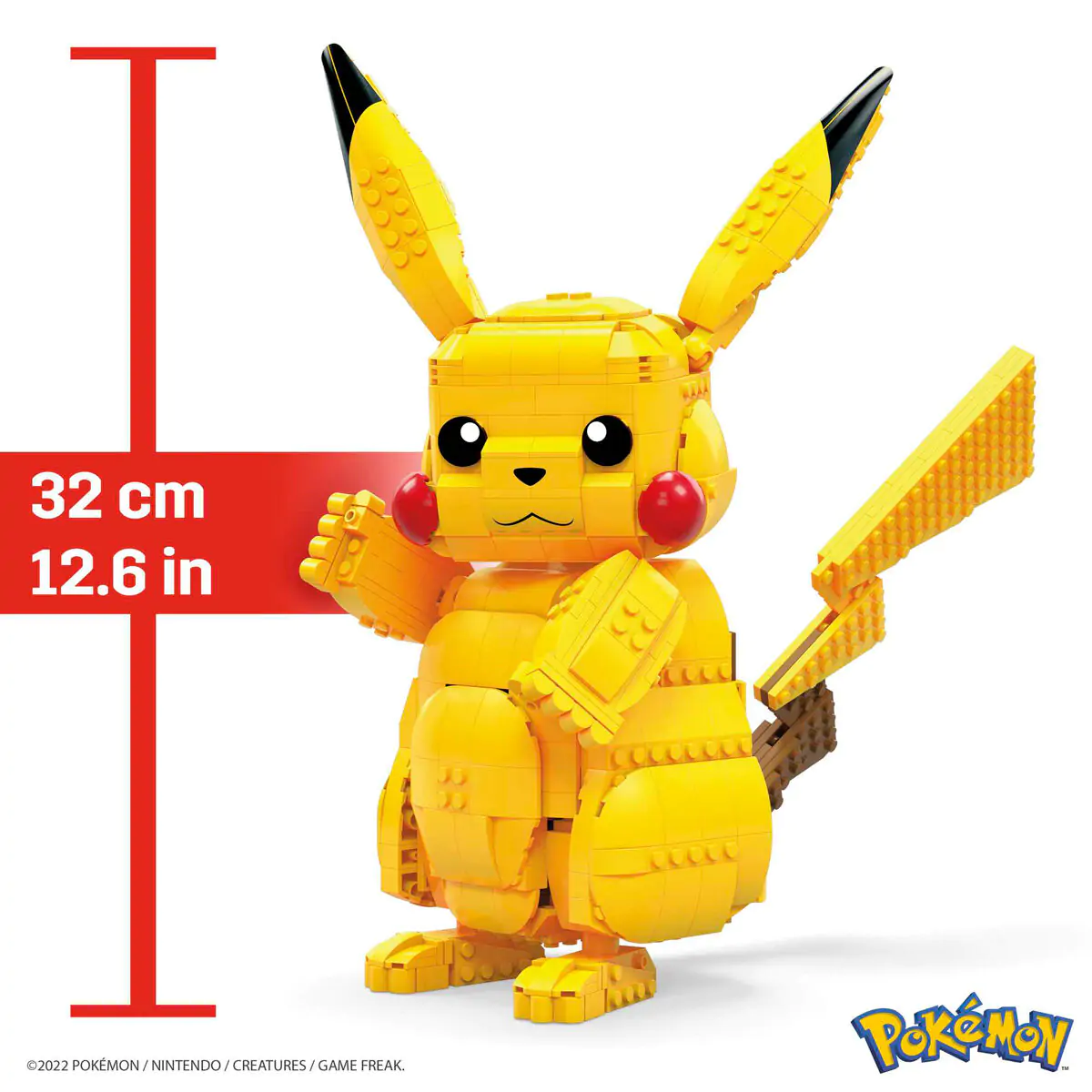 Pokémon Mega Construx Wonder Builders Set de construcție Jumbo Pikachu 33 cm poza produsului