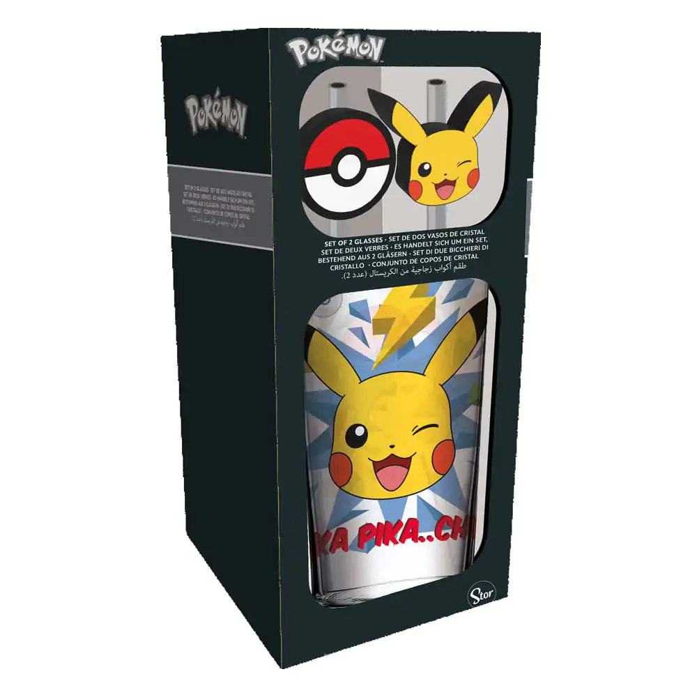 Pahar Pokémon cu paie Pikachu 485 ml poza produsului