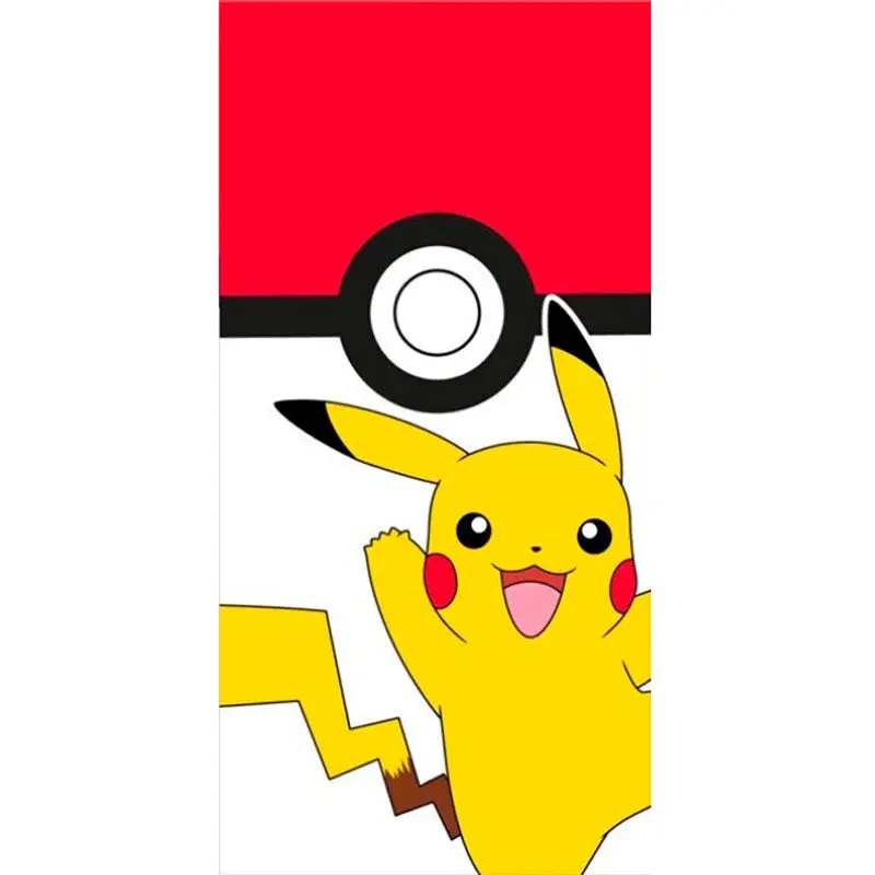 Prosop de plajă Pokemon Pikachu Pokeball bumbac poza produsului