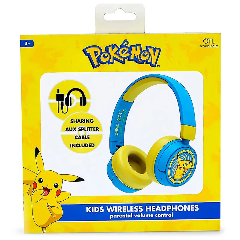 Căști wireless pentru copii Pokemon Pikachu poza produsului