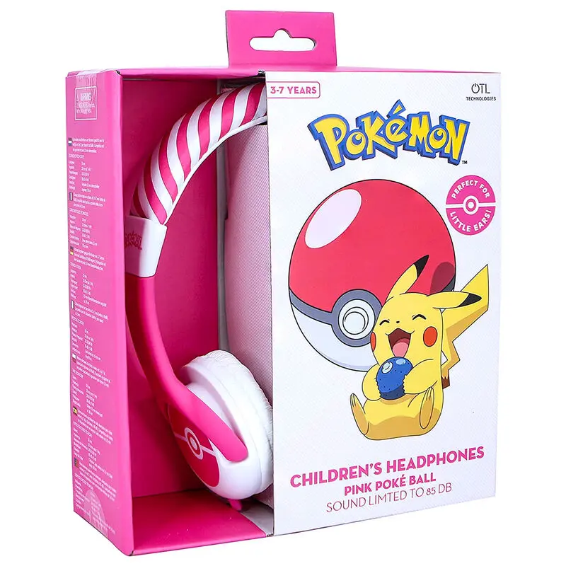 Căști pentru copii Pokemon Roz Pokeball poza produsului