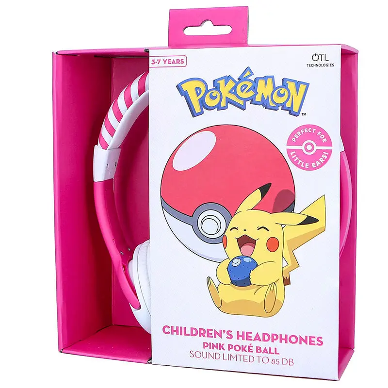 Căști pentru copii Pokemon Roz Pokeball poza produsului