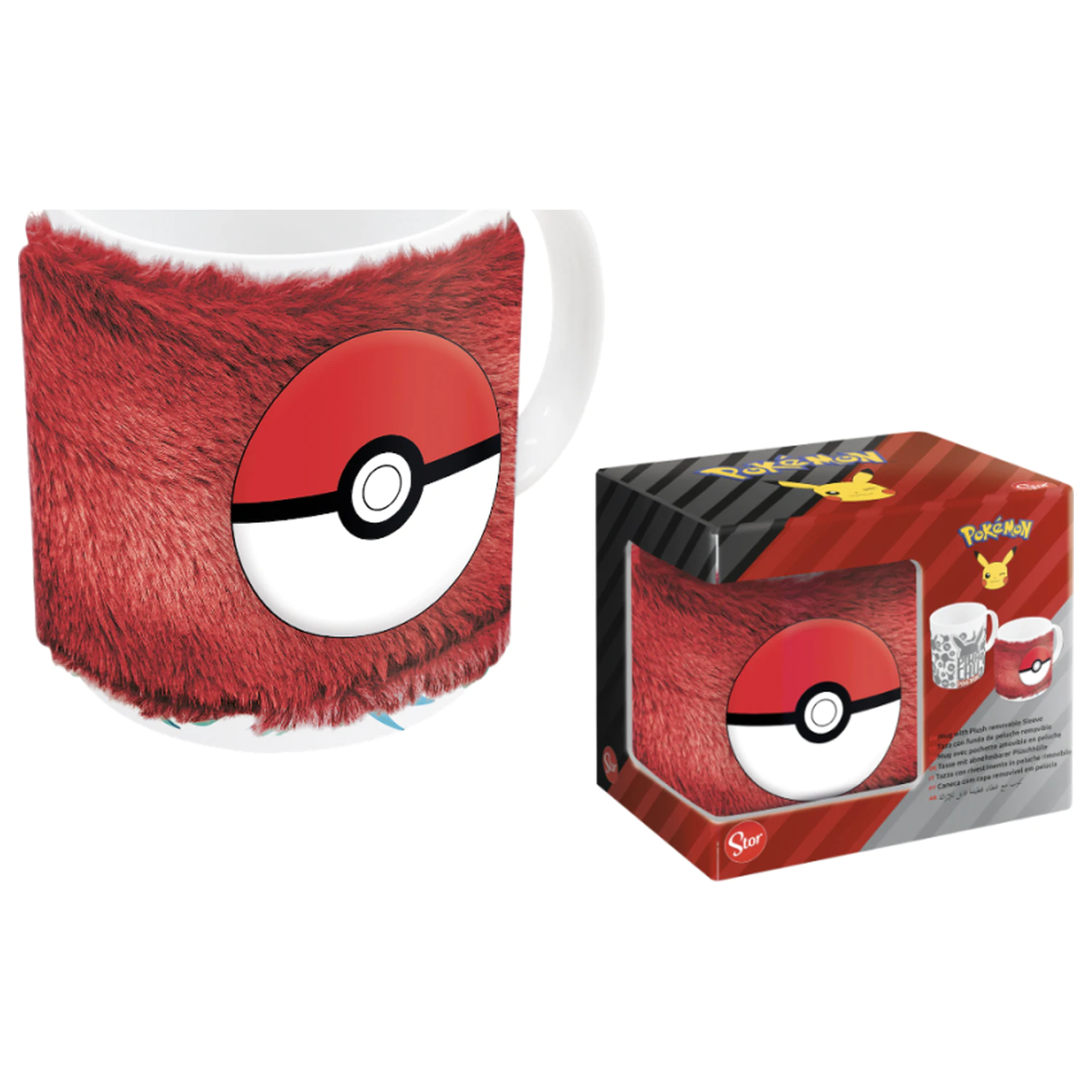 Pokémon Poké Ball Plush Sleeve Mug de 325 ml poza produsului