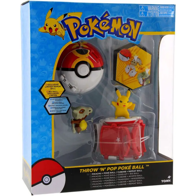 Pokemon Pokeball Pikachu + Cubone blister poza produsului