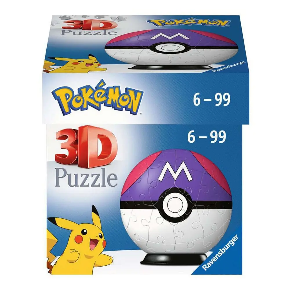 Puzzle 3D Pokémon Pokéballs: Master Ball (54 piese) poza produsului